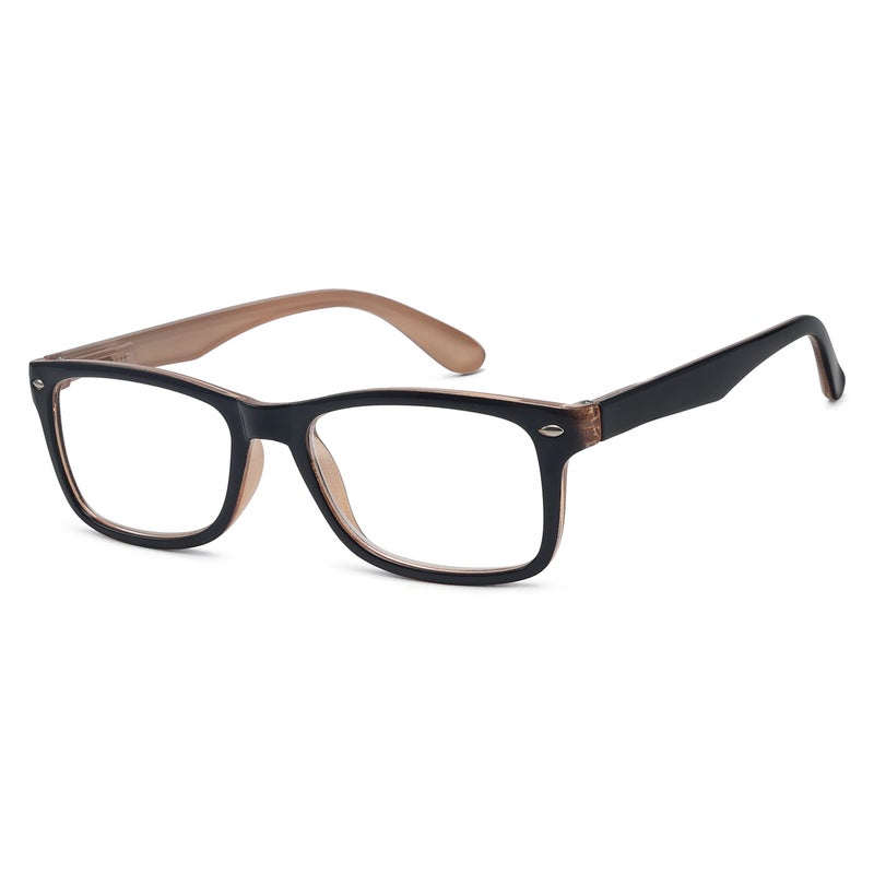 Eyekepper Classic Vintage Style Reading Glasses, Black-Brown - Image 1